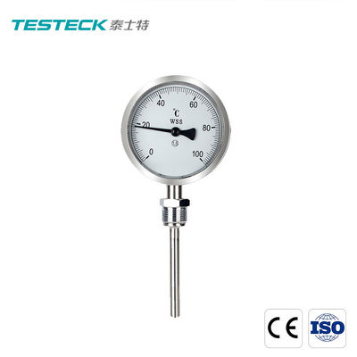 Eksenel Bimetal Termometre WSS501 Paslanmaz Çelik Bimetal Sıcaklık Ölçer